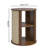 Boho Side Table, 2-tier End Table With Adjustable Shelf And Sackcloth Finish For Living Room, Bedroom-15956442