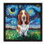 Basset Hound Night by Aja Trier - Painting on Canvas-483673336-491703013