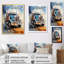 «Semi Truck The Workhorse», reproduction d'art sur toile encadrée-2007067672-2007067676