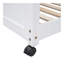 Lit double superposé au dessus d'un lit double avec bureau, blanc-613963769