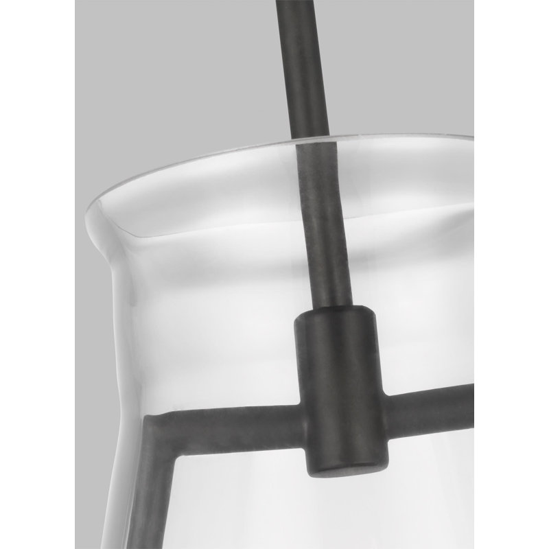 Buroker 1 - Light Aged Iron Single Pendant, 29.63" H x 16" W x 16" D