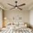 4 Blade Solid Wood Ceiling Fan With Light,whisper-quiet Dc Motor, Led Integrated Dimmable, 3 Color Temperatures, Smart Control, 3 Downrods (6"/12"/24")-1280667073