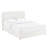 Queen Size Upholstered Storage Platform Bed with 2 Drawers, Curved Tufted Boucle Headboard, Wooden Slat Support, Ivory