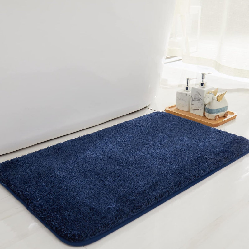Bath Rugs for Bathroom Extra Thick, 48" L x 24" W, Dark Gray