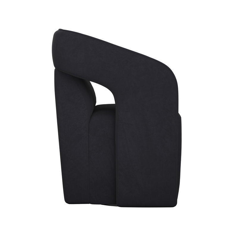 Kendrick Upholstered Arm Chair, Black