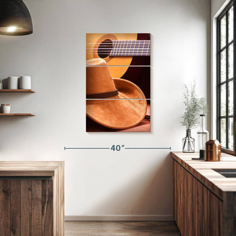 Abarca Country Hat et guitare, H 38 po x l 24 po