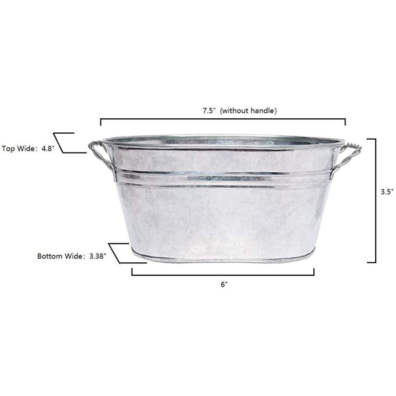 Ensemble de pots à fleurs 3 pièces Lakshmy, 3, H 3,5 po x l 8,5 po x P 5 po