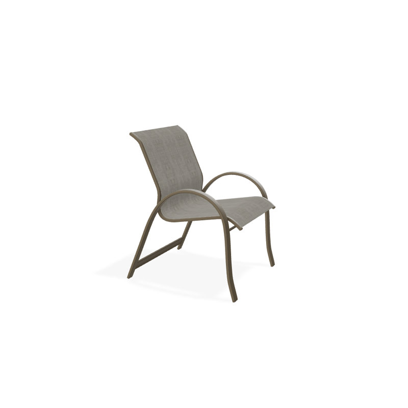 Aruba 1 Outdoor Dining Armchair, Beachwood