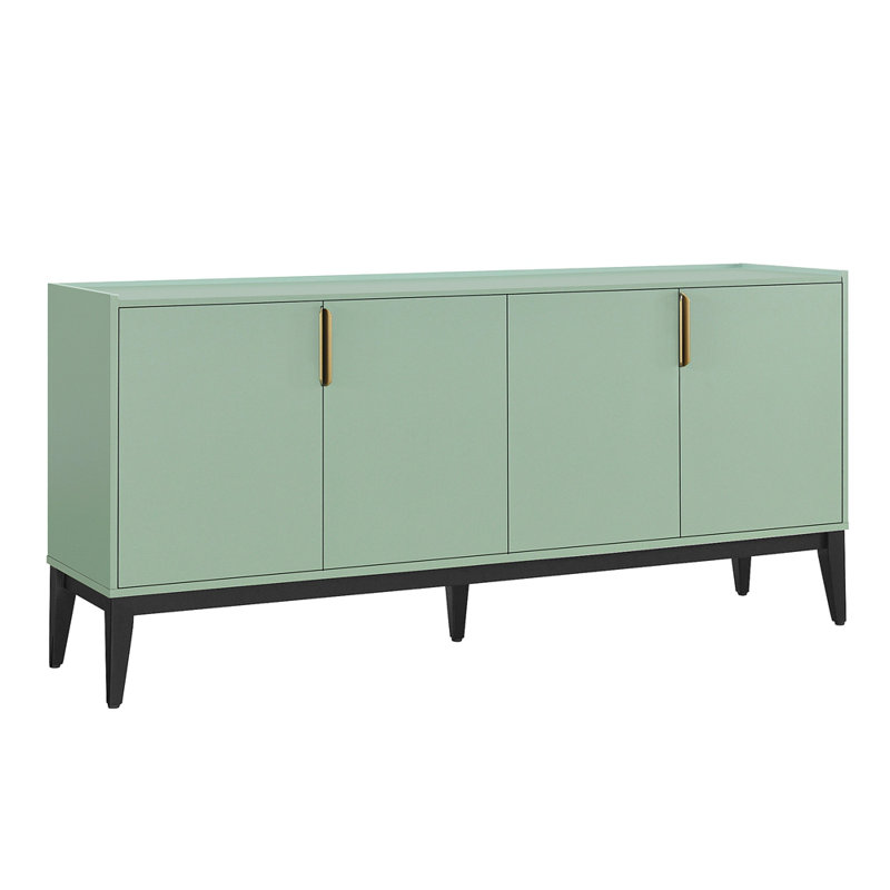 Armoire de rangement Buffet avec 4 portes pour le couloir, le vestibule, le salon et la tablette réglable