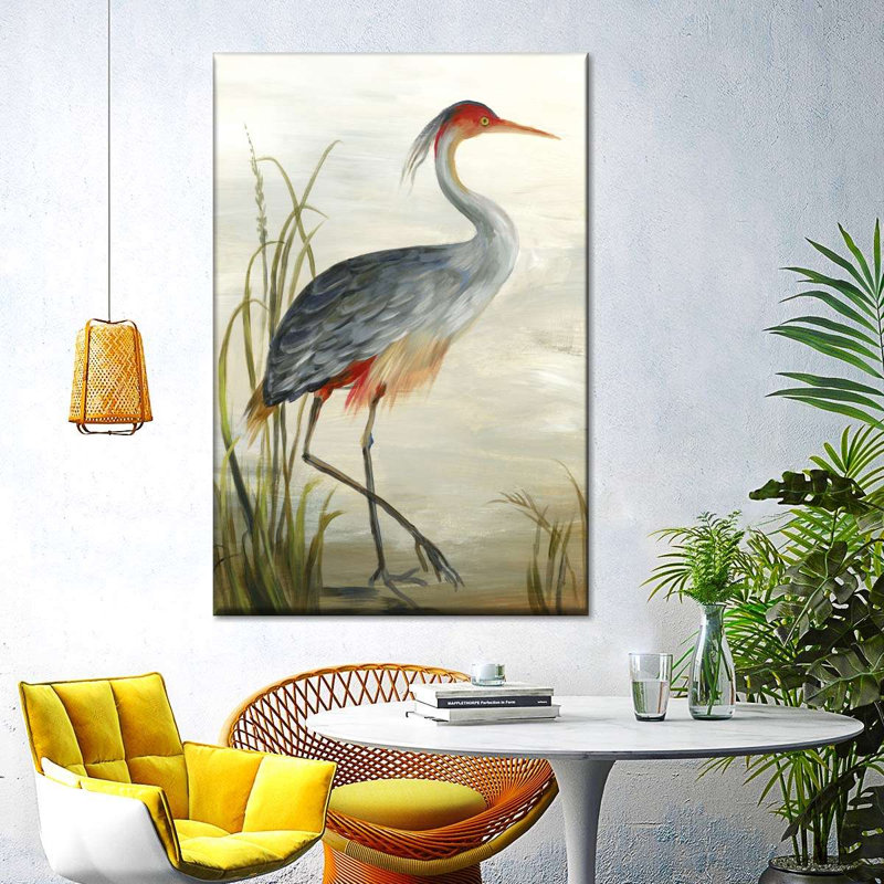 Grey Heron, reproduction sur toile, H 30 po x l 20 po x P 1,25 po