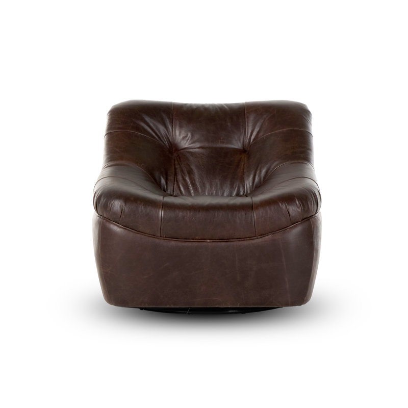 Farley Swivel Tufted Slipper Chair