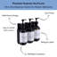 Ensemble de 3 distributeurs de douche muraux noirs 17 oz liq. (500 ml)