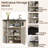 Corner Storage Shelf With USB Ports And Outlets Industrial Organizer-586853498