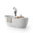 59.06'' x 29.53'' Soaking Solid Surface Bathtub