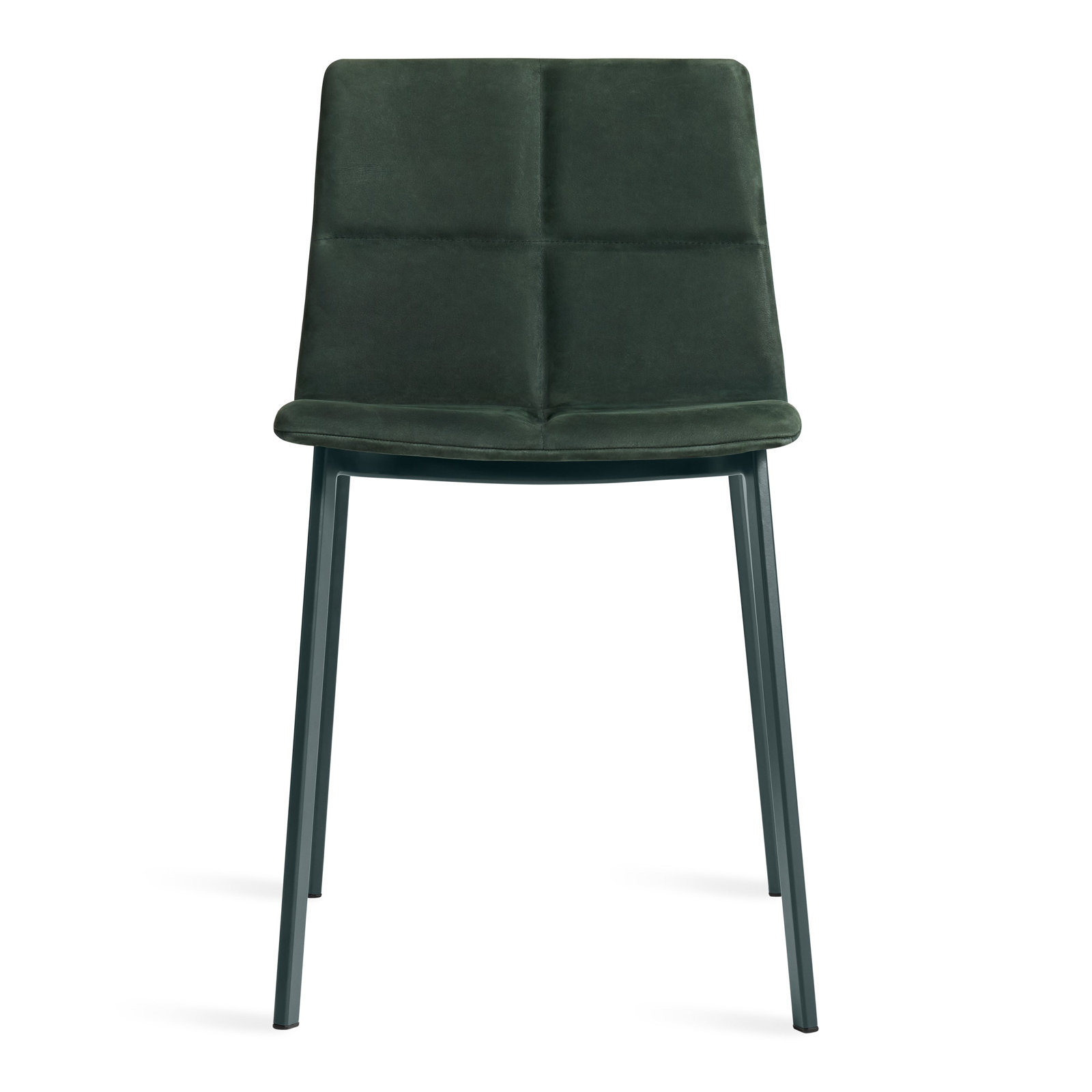 Between Us Dining Chair, Navy Green Leather