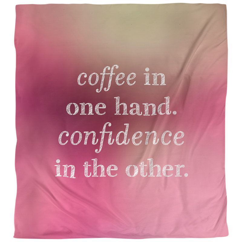 Housse de couette simple café & confidence quot, Housse de couette pour très grand lit, Lueur rose