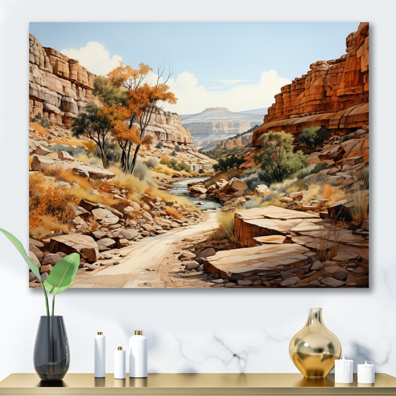 «Anyon Endless Journey», reproduction sur toile, Toile tendue, H 24 po x l 32 po x P 1 po