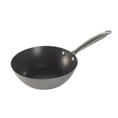 LODGE 9 INCH CAST IRON MINI WOK WITH LOOP HANDLES, IRON KADAI, IRON WOK, LODGE WOK