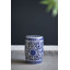 Tabouret de jardin en céramique, petit tabel latéral bleu et blanc, tabourets, tabourets d'appoint