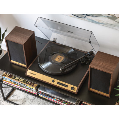 2 - Speed Turntable Decorative Record Player with Bluetooth