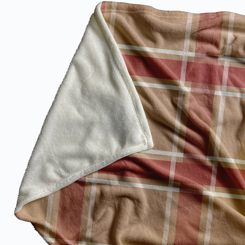 Stutz Plain Weave / Muslin Throw Blanket, Coral