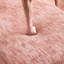 Canapés confortables en chenille rose, mousse et canapé en forme de L pour un salon moderne