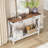 Console Table With 2 Drawers, Farmhouse Sofa Table With Storage Shelf, Accent Wood Entryway Table-106000297