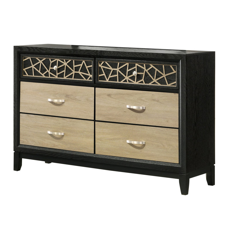 Commode contemporaine avec six tiroirs de rangement