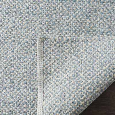 Bester Hand Woven Cotton Geometric Rug