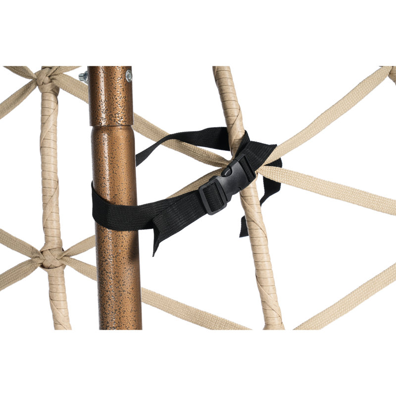 Fauteuil suspendu pour œufs d'extérieur : coussins d'eau, support en fer robuste, tissé à la main, idéal pour une chambre ou une terrasse. Cadre en métal rouillé, confortable et moelleux. Décor parfait pour une terrasse ou un patio.