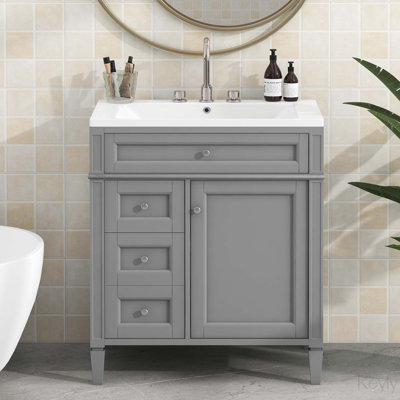 Meuble-lavabo 30 po avec lavabo en céramique