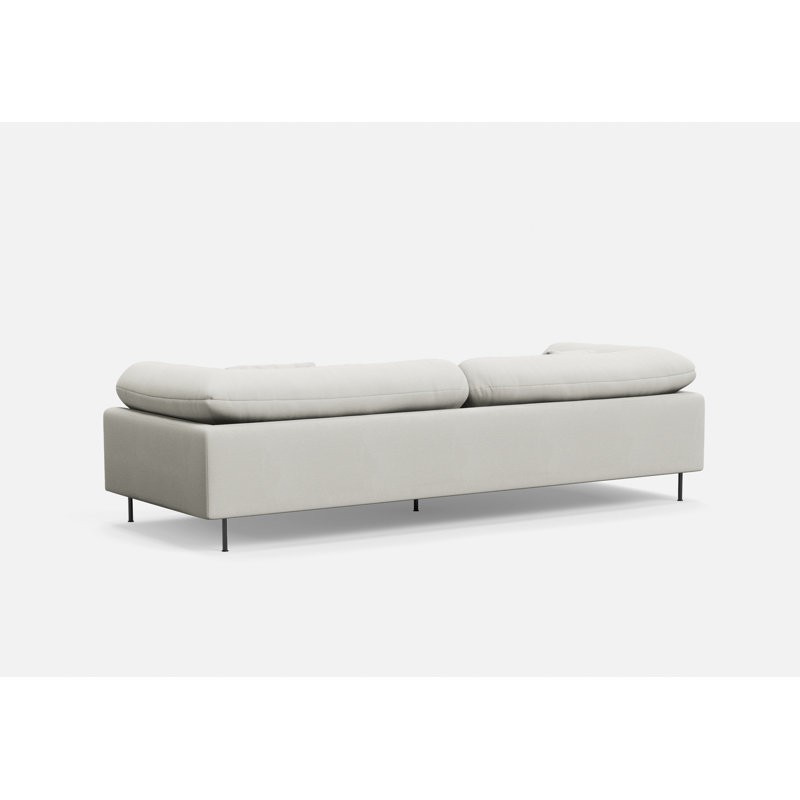 Collar 3-Seater, Cotton Blend, Ivory