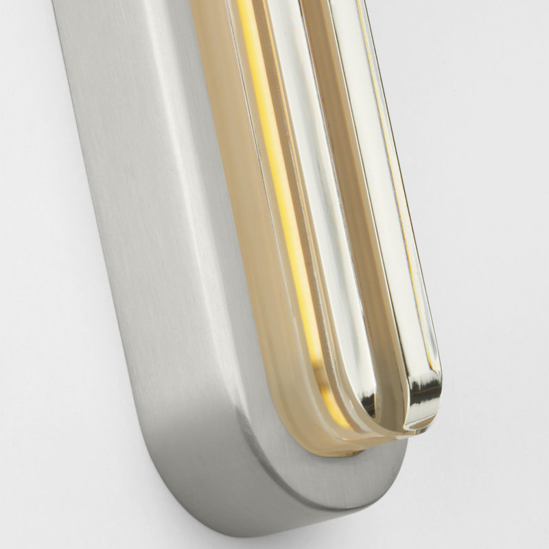Emera 1 - Light LED Vanity Light, 36" H x 2" W x 1.4" D, Satin Nickel