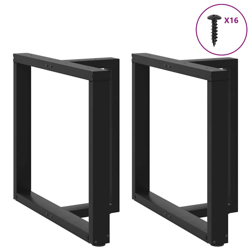 Ayzen Table Leg, 70 x 35 x (72-73) cm, Black