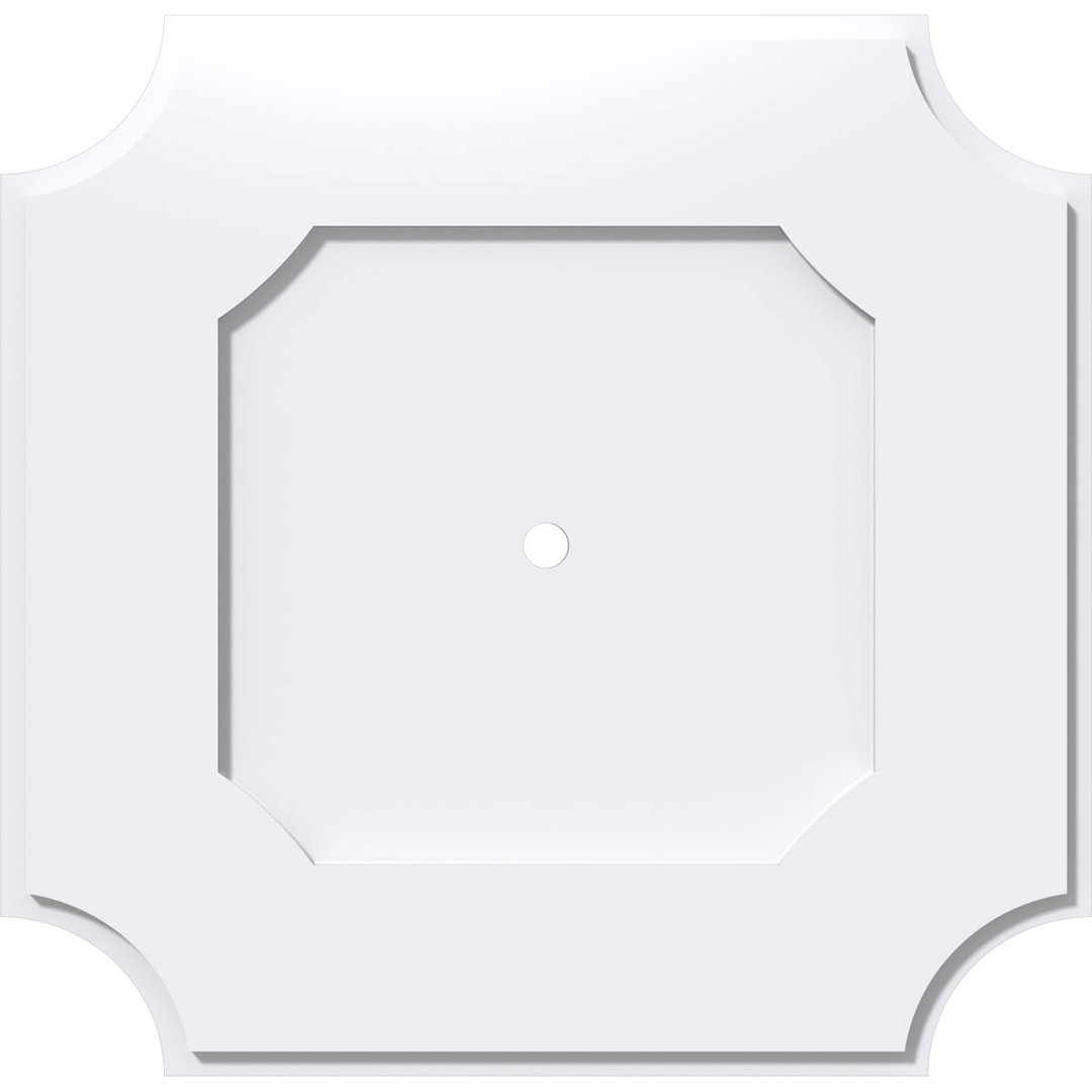 Locke Architectural Grade PVC Contemporary Ceiling Medallion Ekena Millwork
