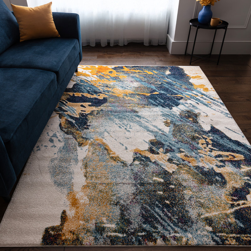 Debrisha Abstract Area Rug, Rectangle 160 x 230 cm, Abstract 2
