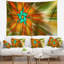 Tapisserie abstraite abstraite tournante à fleurs fractales-28495895