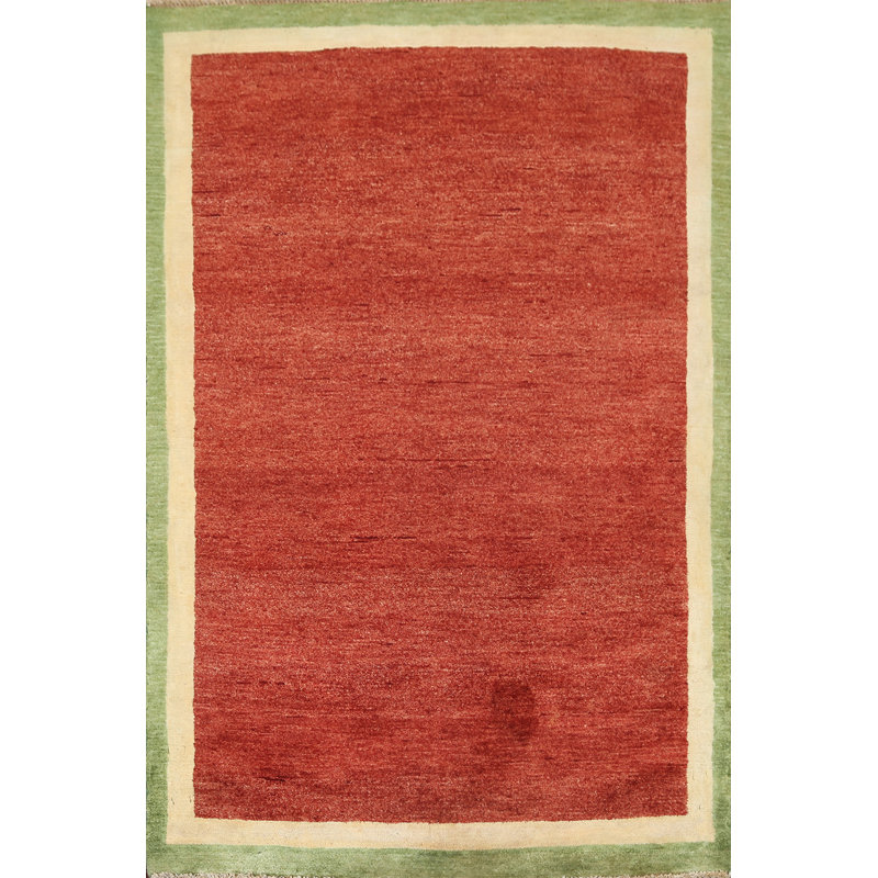Tapis oriental à bordure Gabbeh 3 x 5