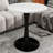 27.6-Inch Coffee Table, Mid-Century Modern Style Dining Table, Suitable For 2-4 People, Featuring A Round Marble Tabletop, For Various Settings.-132816623-132816618