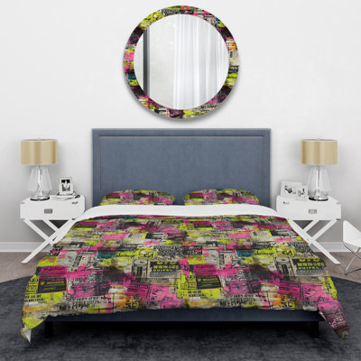 Ensemble de housse de couette Popart Neon