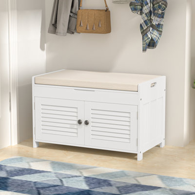 Banc de rangement de 28 po de largeur avec dessus rabattable Mira