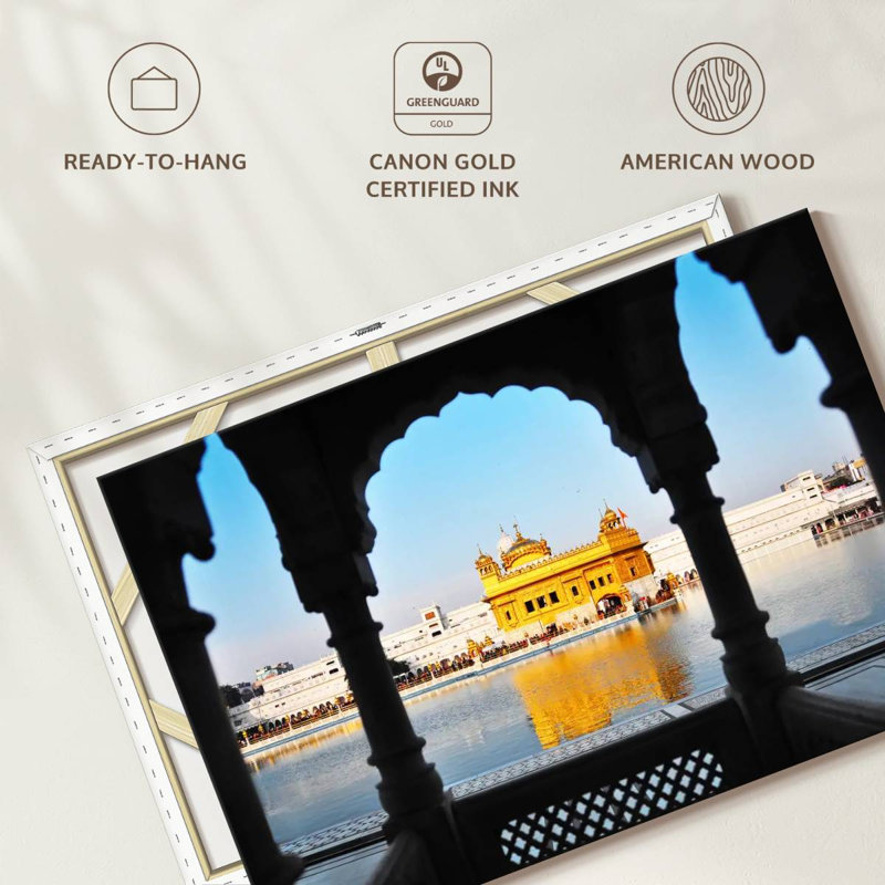 Ravi Sikh Golden Temple, 8" H x 12" W
