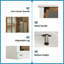 63" Farmhouse TV stand with Glass Doors-1024567719