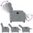  Massage Recliner Chair Light Grey Polyester Single