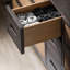 Nine-Drawer Storage Sideboard with Metal Handles