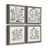Toile avec cadre gris
