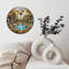 Horloge de fontaine de jardin papillon