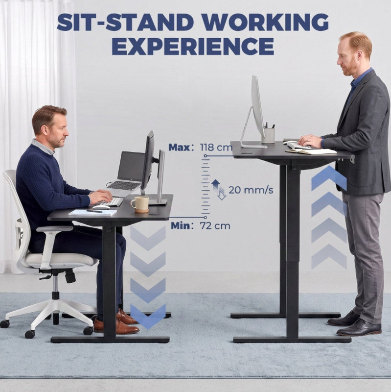 Adjustable Height Steel Standing Desk