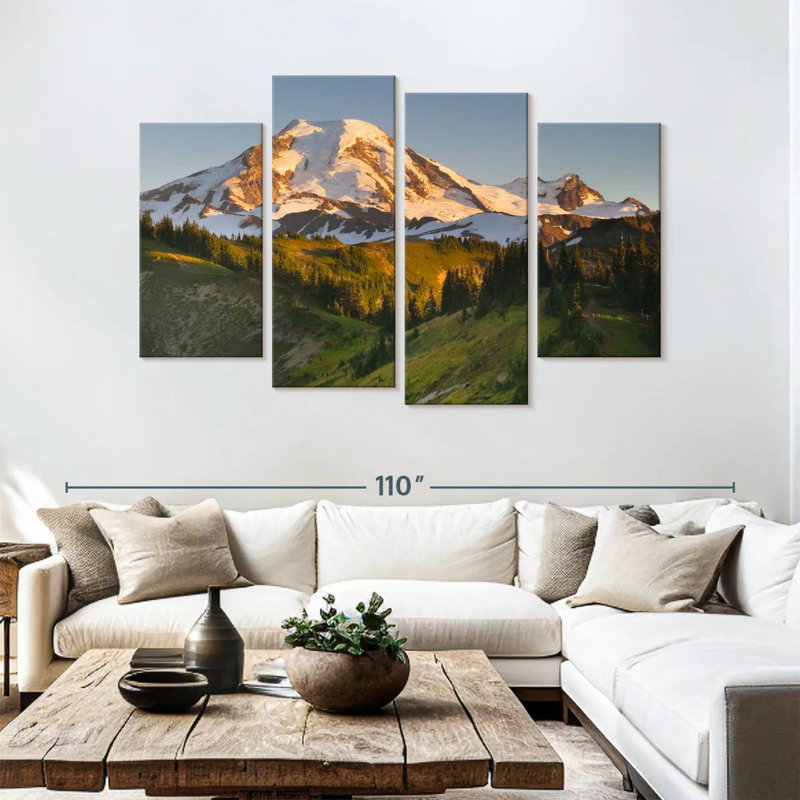 Alvord Sunrise Over Mt. Baker, H 54 po x l 84 po
