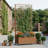 Conall Galvanized Metal Planter Box with Trellis and Wheels-417423739-417423736